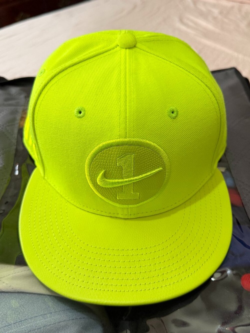 Nike Air Force 1 AF1 Hat Volt Neon Fitted 7 3/8